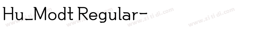 Hu_Modt Regular字体转换